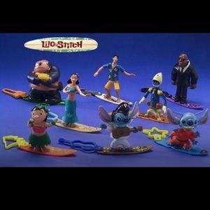 NWT LILO & Stitch Disney McDonald’s Happy Meal Set of 4 year 2002